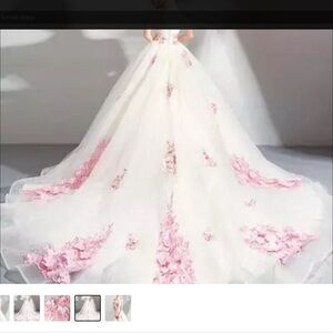 Pink and White Beautiful Wedding Dresses